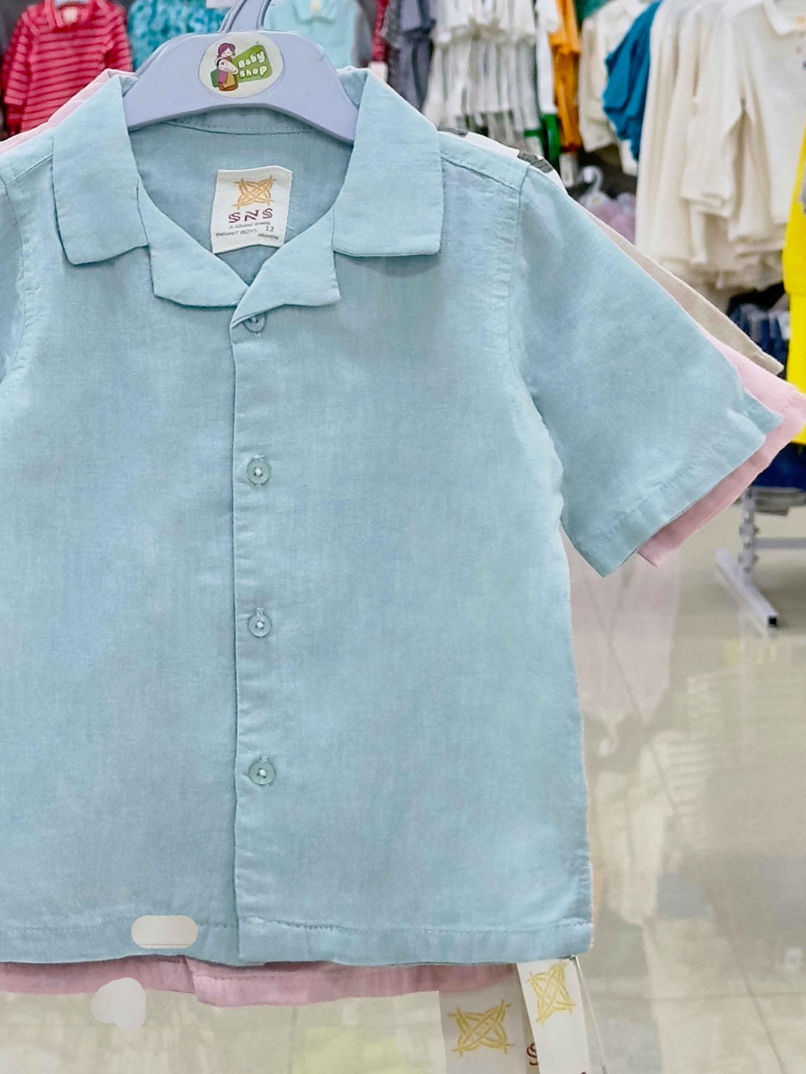 Boys Short Sleeve Shirt (0/3 M-6 Year) (110888)